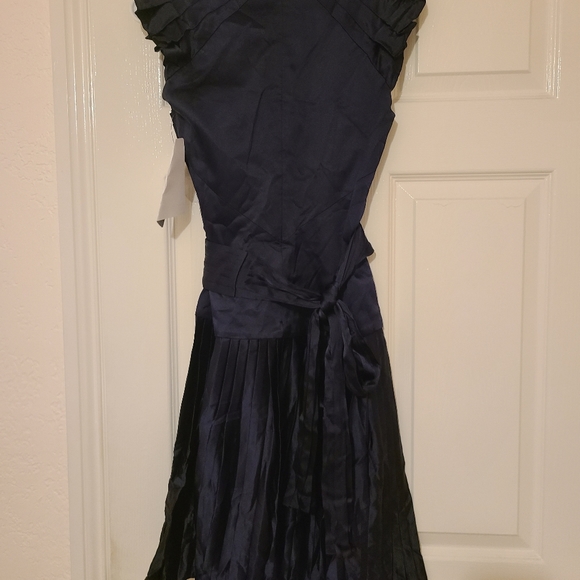 Zac Posen Navy Silk Dress - Picture 7 of 12